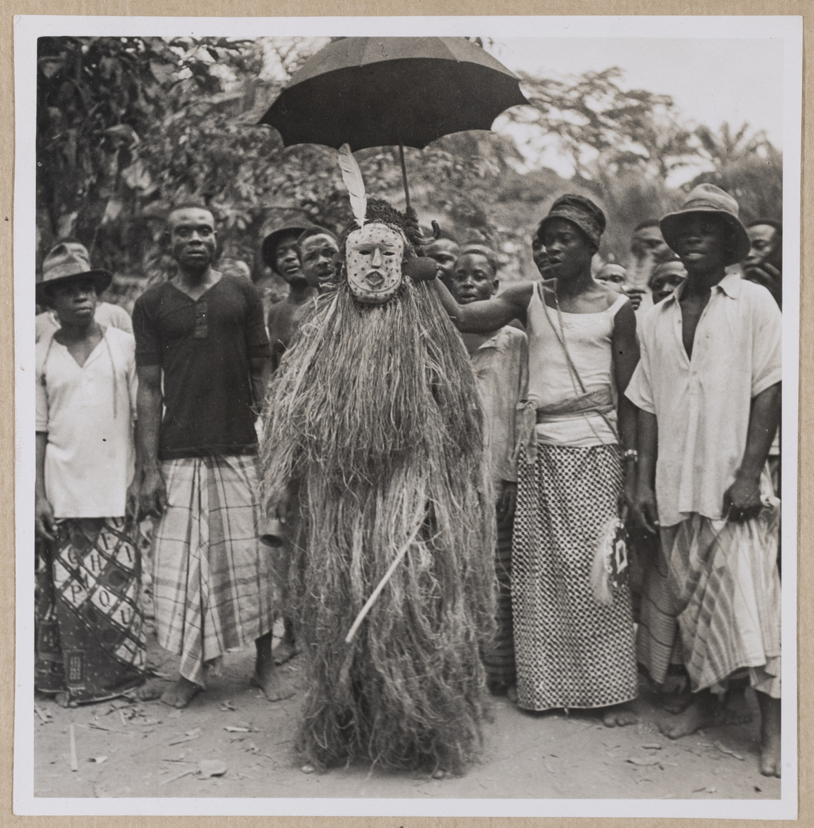 Akalaka Youths With Masquerade